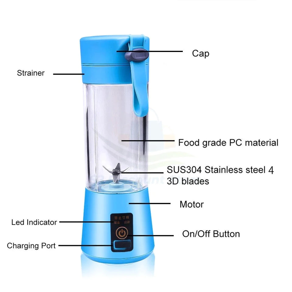 PORTABLE AND RECHARGEABLE JUICER BLENDER